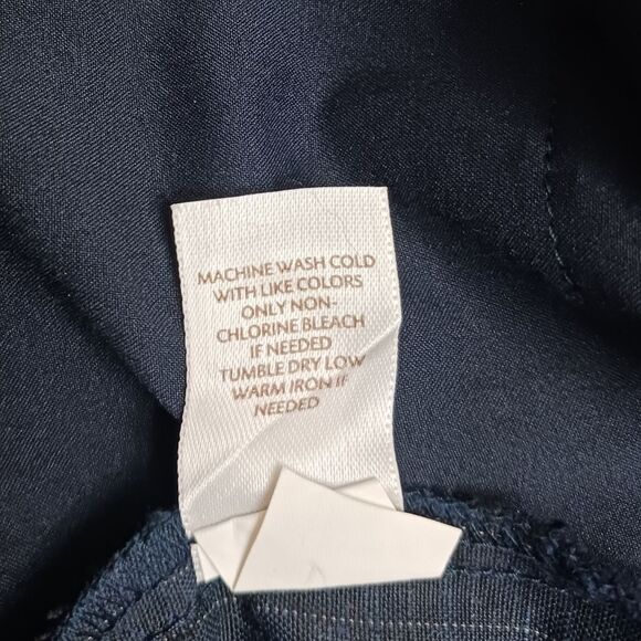 J. Jill Midnight Blue Pinstriped Wide-leg Dress Pants Size 10 NWT! - Picture 6 of 10